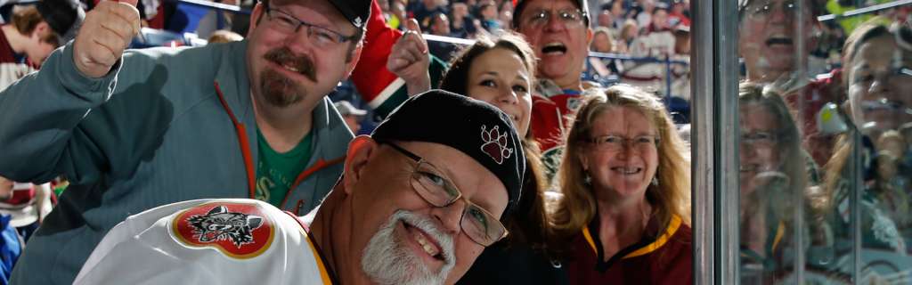 Chicago Wolves hockey fans